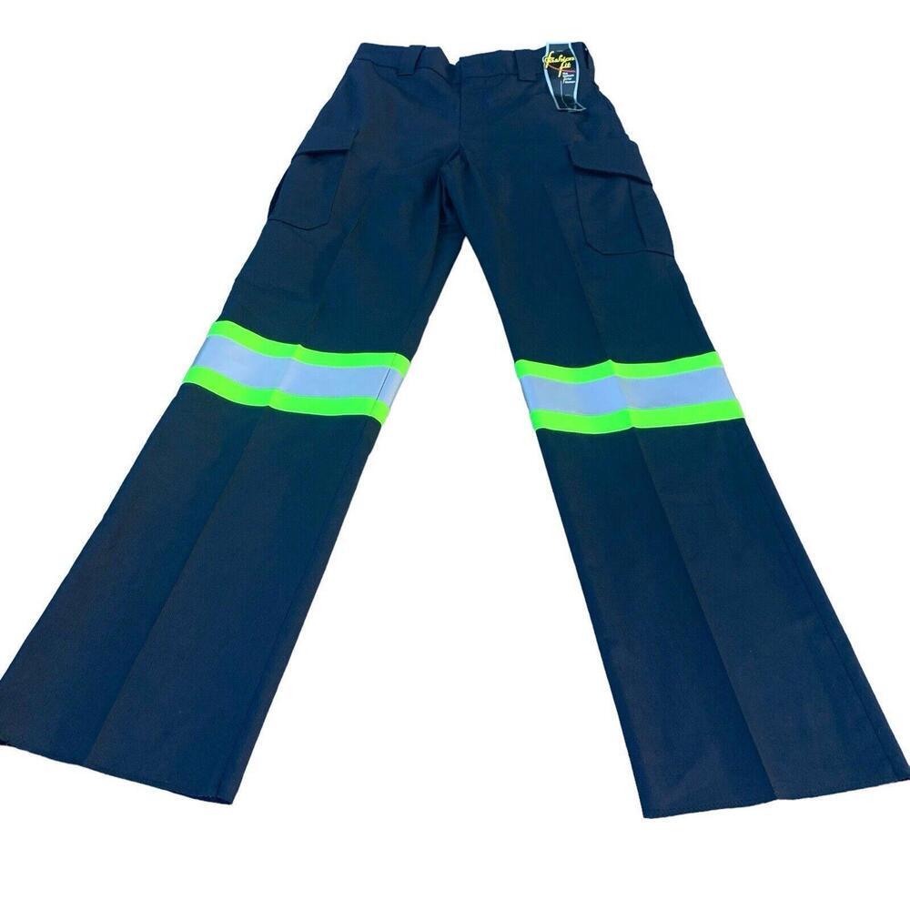 NWT Flying Cross Fechheimer Womens 3M Reflective Uniform Pants LAPD Navy 10 Reg​